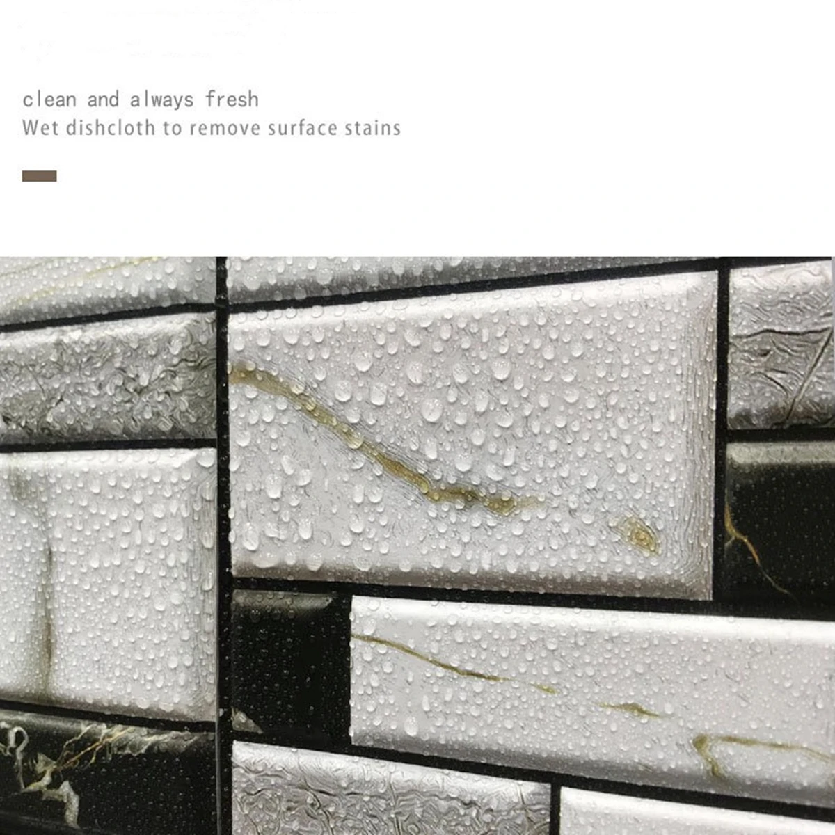 Самоклеящиеся искусственные наклейки для домашнего декора 3D из ПВХ кухонного