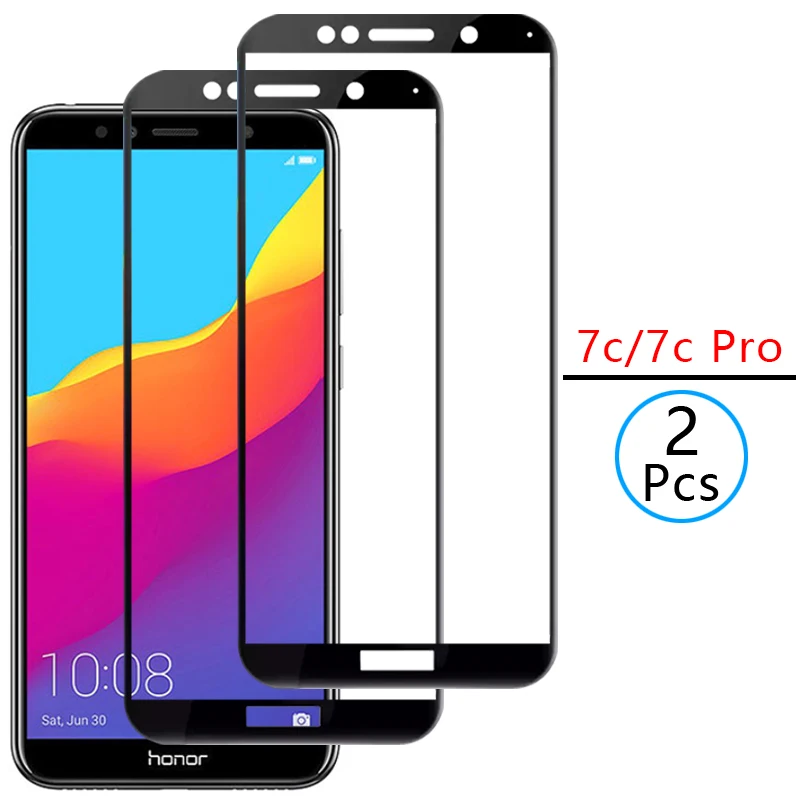 

protective tempered glass for honor 7c pro screen protector on honor7c 7 c c7 7cpro safety film honer onor hono honr 5.99 5.7 9d