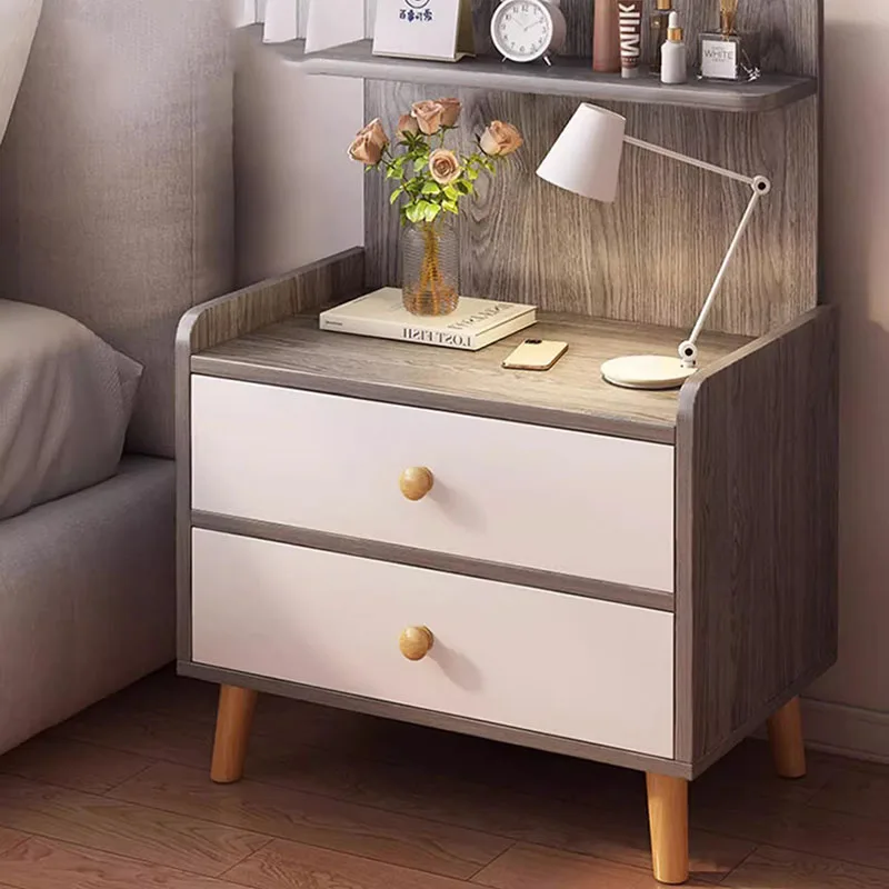 Современная женская ночная тумбочка детский минималистичный узкий стол боковой