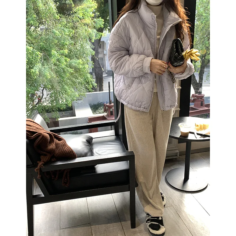 Lapel Short Sections of Cotton Clothing Female 2022 Winter The Loose Small Child Warm Cotton Jacket Coat