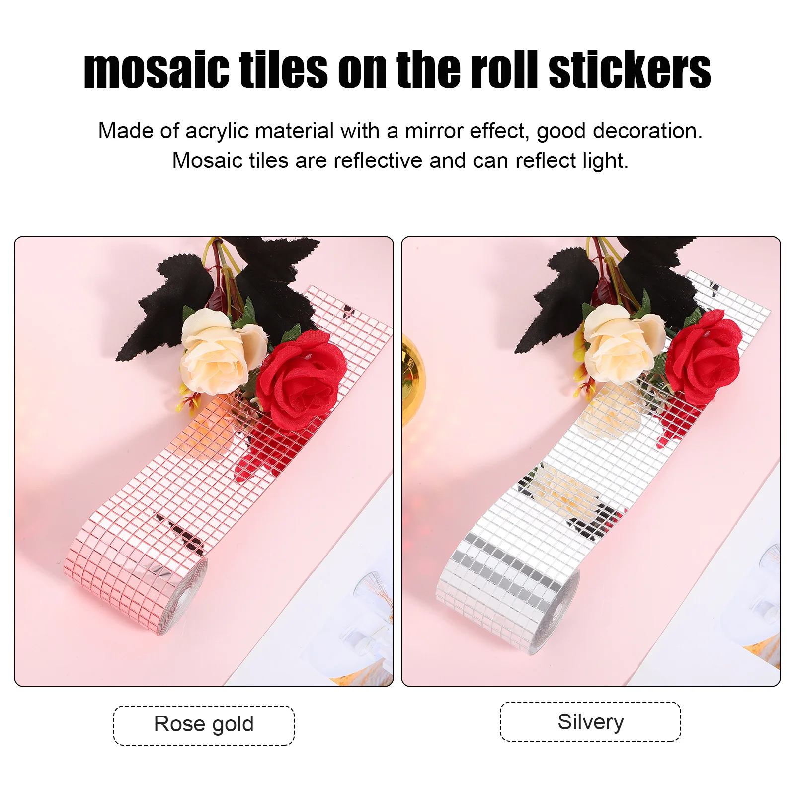 2 шт. акриловые наклейки на стену диско-шар самоклеящаяся мозаичная плитка