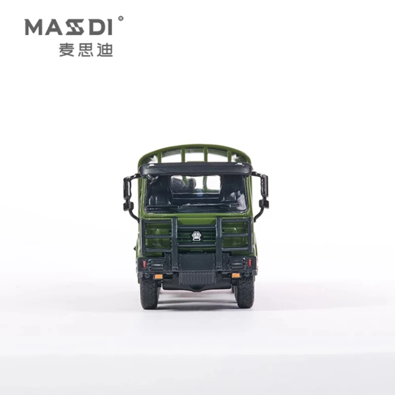 Литый под давлением грузовик Haowo масштаб 1:64 модель армейского зеленого