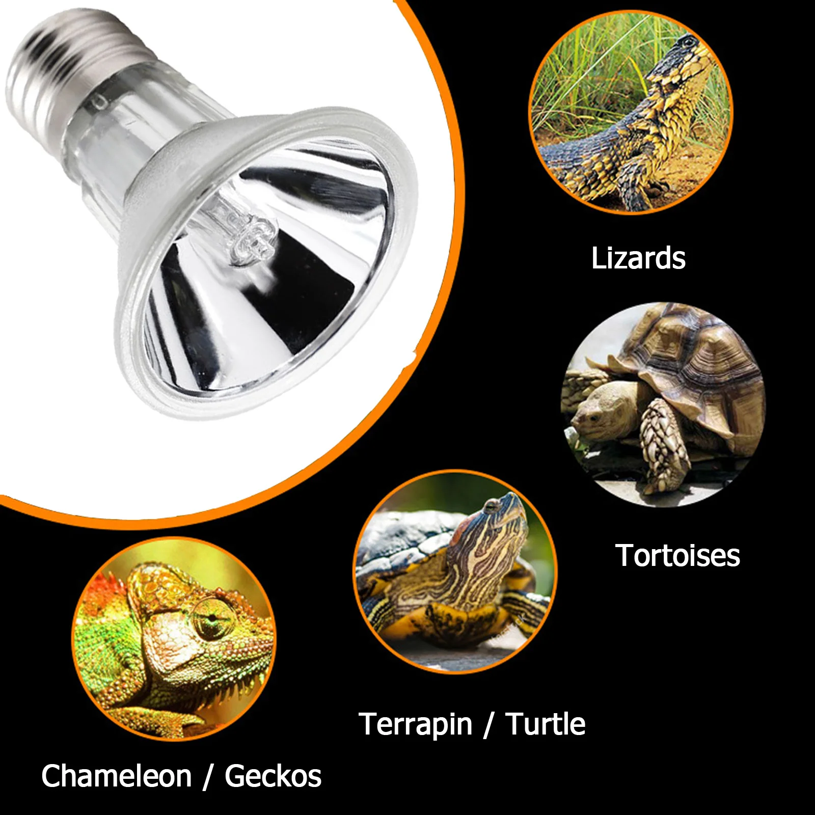 2 шт. в упаковке 25/50/75 Вт лампа галогеновая UVA+UVB 3.0 для рептилий для обогрева черепах и ящериц E27 110 В.