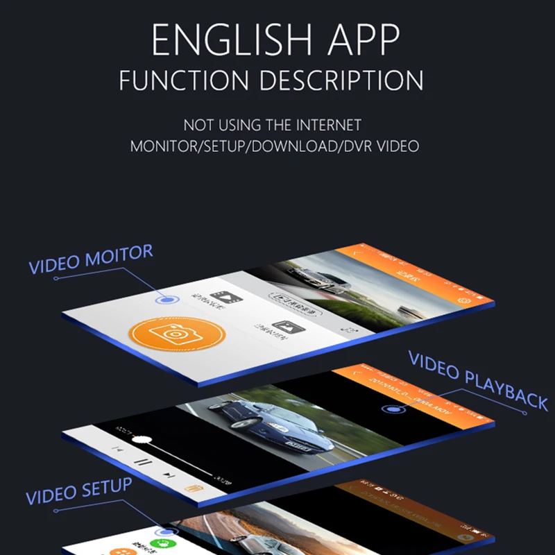 Видеорегистратор 3 канала Автомобильный видеорегистратор с ночным видением