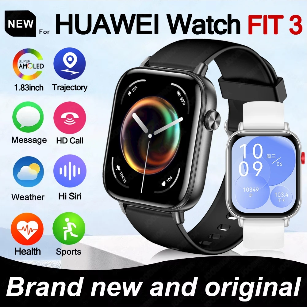 Умные часы для HUAWEI FIT 3 1 83 дюйма цвет в ассортименте