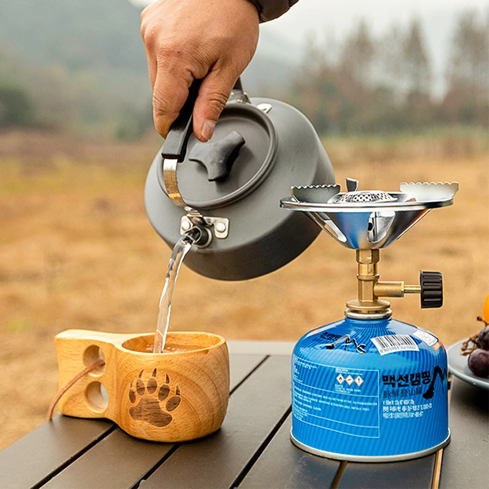 

Outdoor Coffee Cup Camping Wooden Cup Camping Couple Cup Anti-scalding Cooking Supplies Outdoor Stove & Accessories