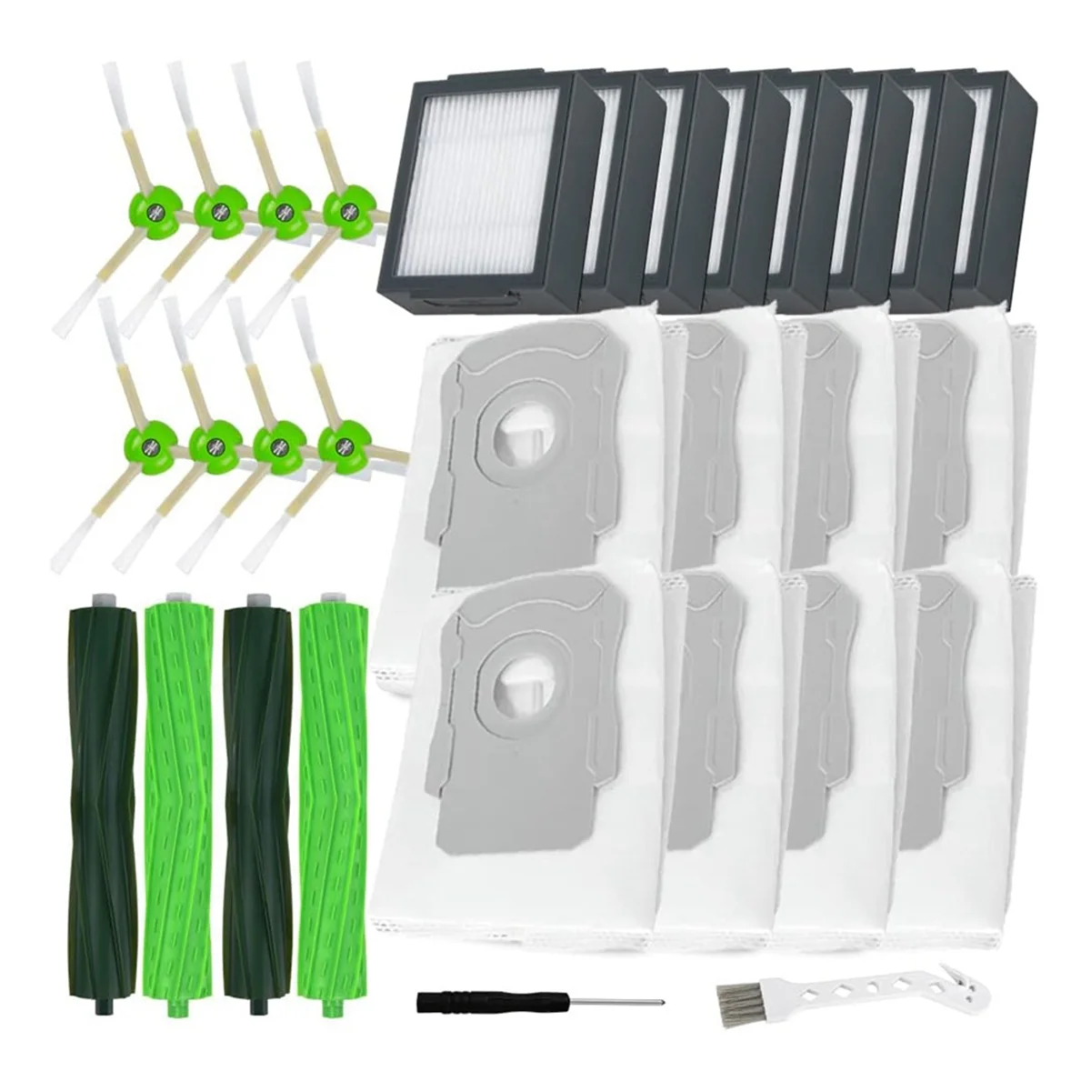 

Replacement Parts for I7 I7+ I8 I3 I6+ Plus E5 E6 E7+ Robot Vacuum Accessories Roller Brushes Dust Bags