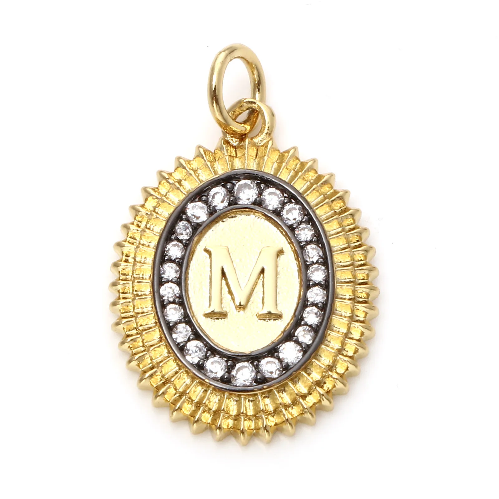 1 шт. медная подвеска в стиле панк золотого цвета