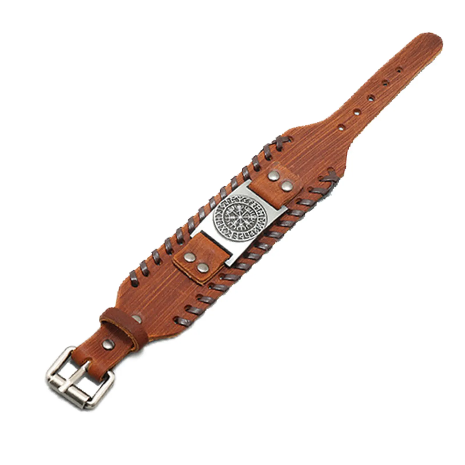 

Браслет с компасом для мужчин, черный, коричневый широкий кожаный браслет, женский браслет, винтажные черные кожаные браслеты для мужчин