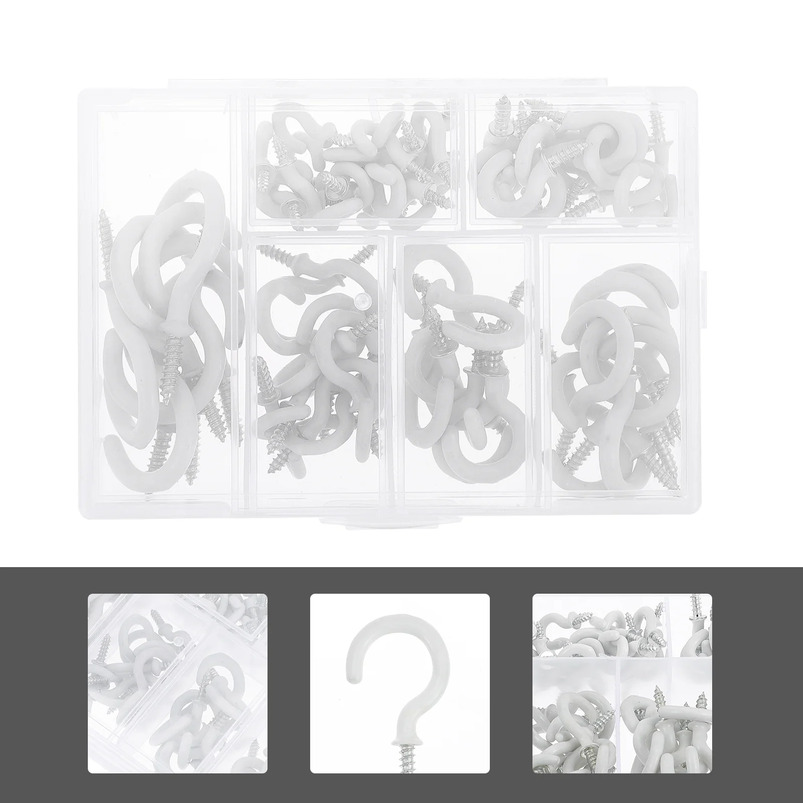 

Hooks Cup Screw Hook Ceiling Coated Installing Plantsthreadedhanging Screwfix Suctionheavy Multipurpose Screws Utensils Metal