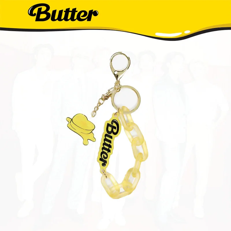 

New Album Butter KPOP Bangtan Boys keychain key holder ring chain keyring
