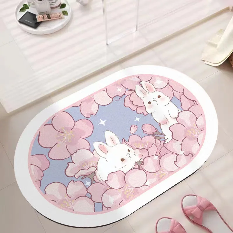 

2023 new foot mat, bathroom anti-skid mat Square carpet