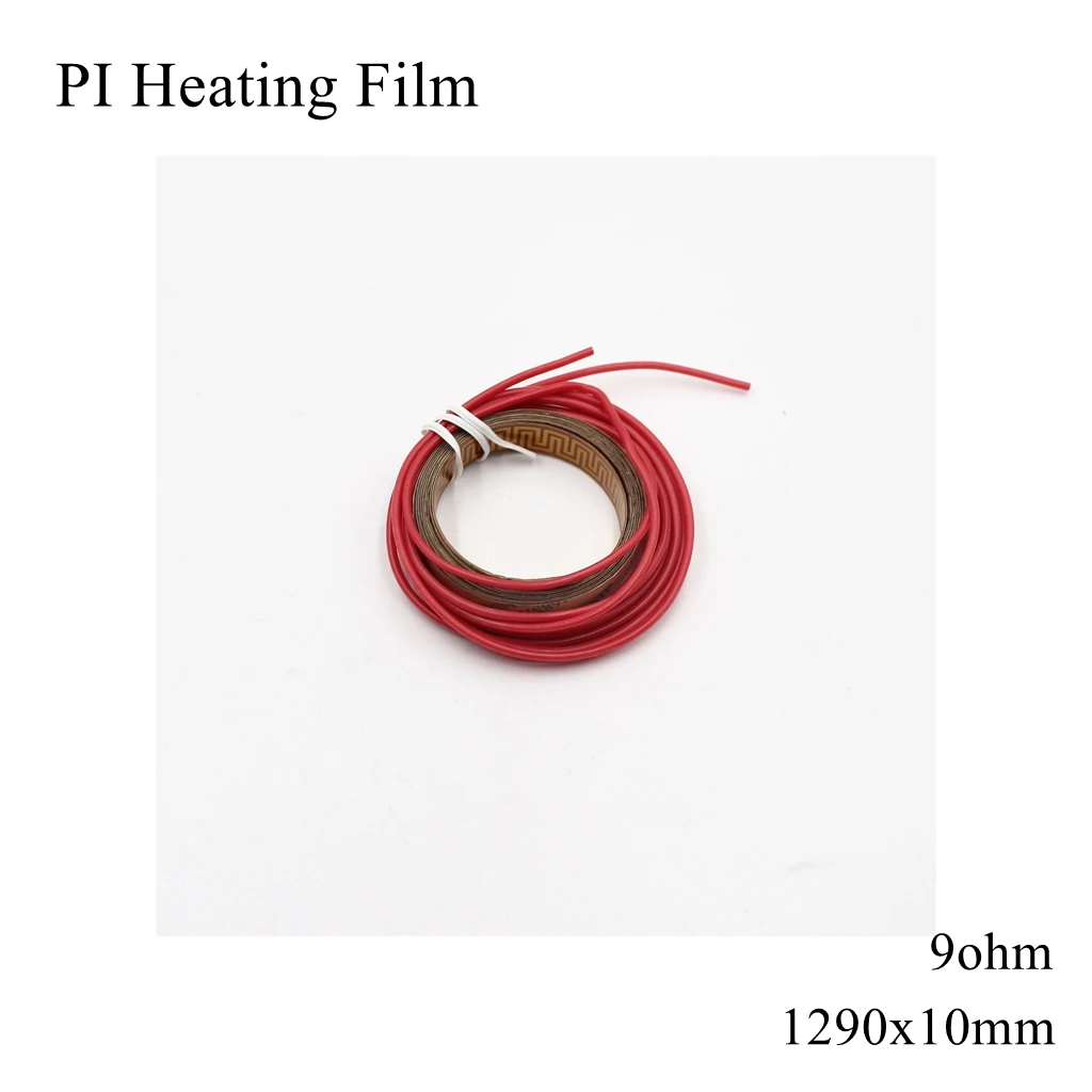 

1290x10mm 5V 12V 24V 110V 220V PI Heating Film Polyimide Adhesive Electric Heater Plate Panel Pad Mat Foil Oil Engine Tank