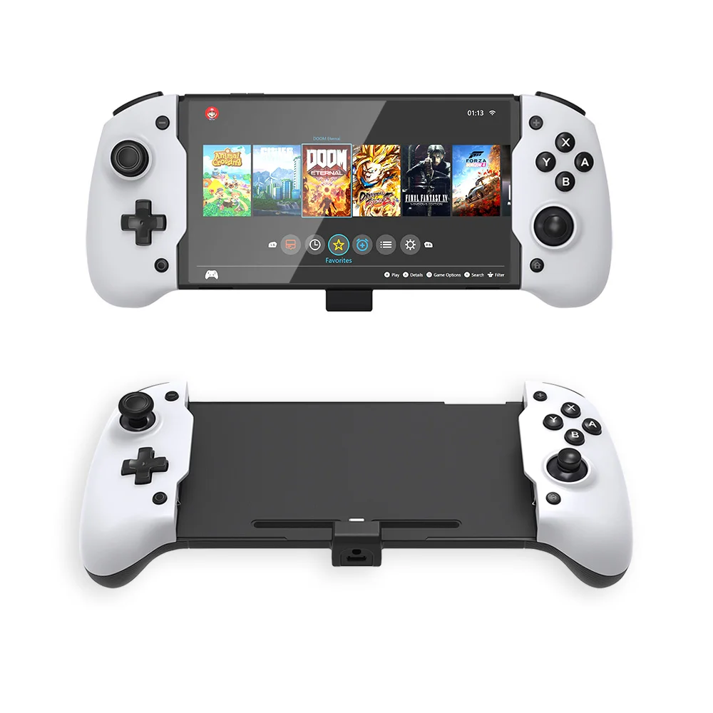 

Upgrade For Nintendo Switch Gamepad Controller Handheld Grip Double Motor Vibration Built-in 6-Axis Gyro Joy-pad for Switch OLED