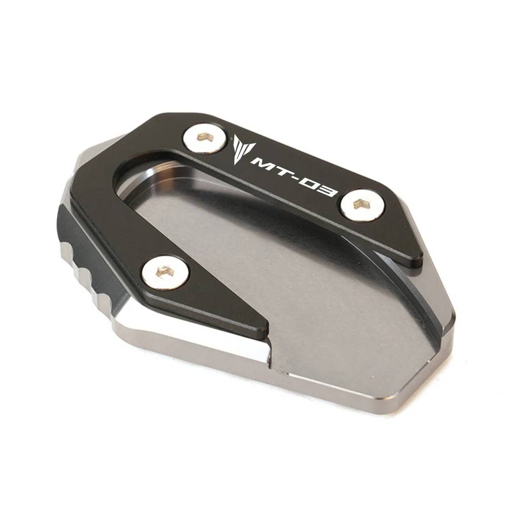 

Для YAMAHA MT03 MT-03 YZF-R3 MT25 MT 03 25 YZF R3 R125 аксессуары, подставка для мотоцикла, удлинение боковой подставки, увеличенная пластина, накладка