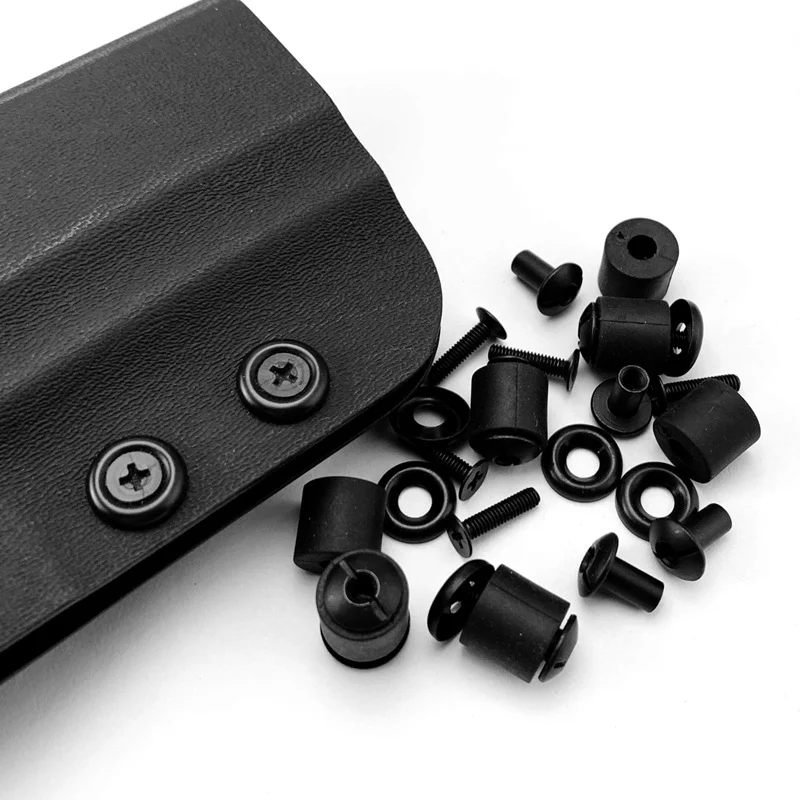 

20 комплектов Kydex кобура набор винтов нож K ножны, скаббард кожаный чехол Wasit зажим Сделай Сам изготовление запчастей аксессуары гвозди шайбы