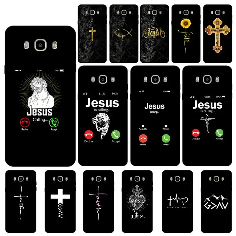 

MaiYaCa Jesus Christian Faith Cross Admire Phone Case for Samsung J 4 5 6 7 8 prime plus 2018 2017 2016 J7 core