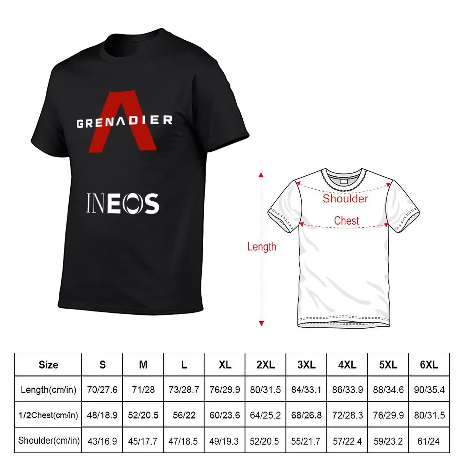 Фото Новая модель 2025 года, новая футболка Ineos Grenadier Cycling Team, простая футболка, футболки на заказ, футболки для мужчин №2
