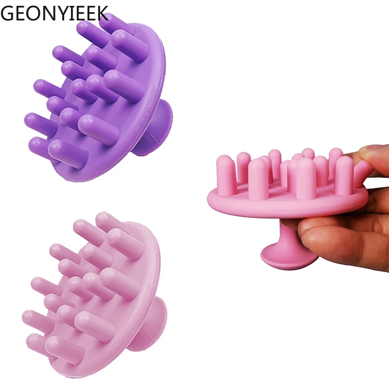 

Silicone Head Body To Wash Clean Care Hair Root Itching Scalp Massage Comb Shower Brush Bath Spa Anti-Dandruff Shampoo Brush