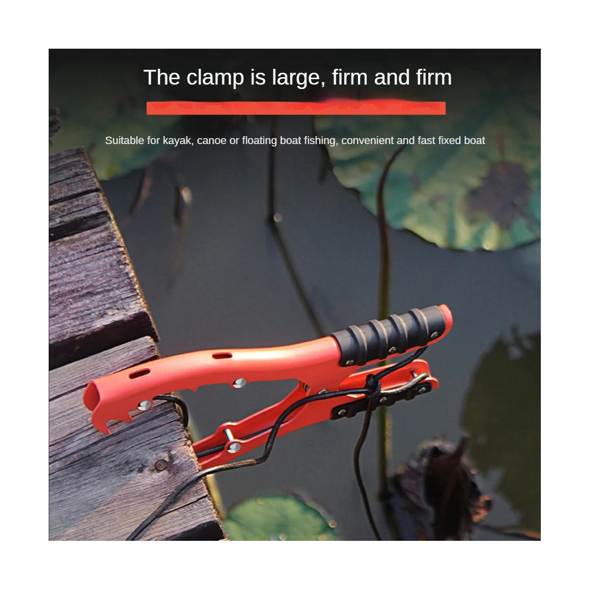 

Kayak Anchor Grip,Canoe Anchor Grip,Brush Anchor Gripper Clamp for Tighter Bite and Easy Operation Rubber Non-Slip GripA