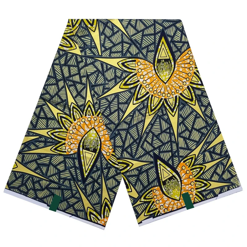 

Best Quality Guaranteed Grand Batik Ankara Golden Wax Fabric Newest African 100% Cotton Wrapper Prints Gold Wax Materials TG0531