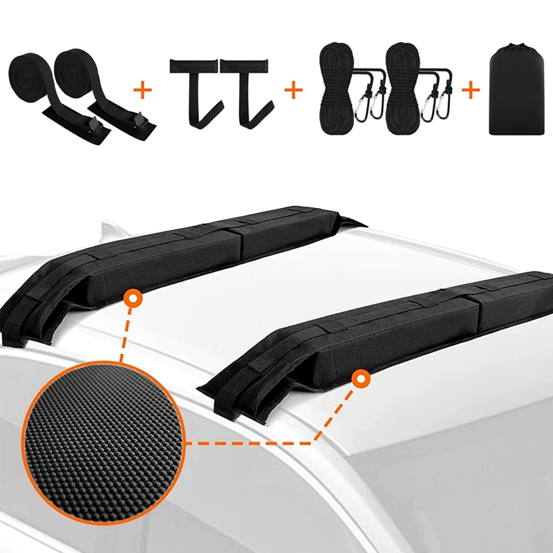 Car Soft Roof Rack Pads Luggage Carrier for Kayak Surfboard-SUP Canoe Kayak Accessories
