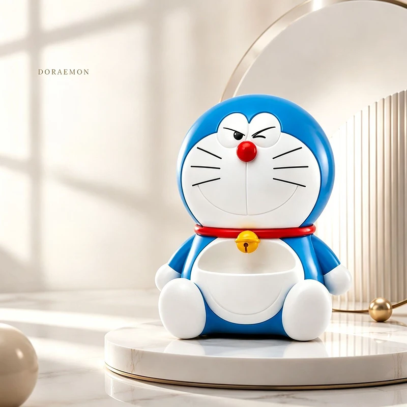 Фото Настольный органайзер Doraemon: милый аниме-бокс для хранения мелочей, поднос для прихожей, декоративное украшение, держатель для ключей и косметики, подарки №3
