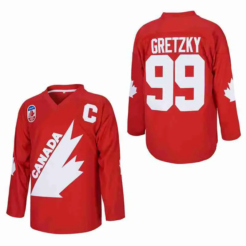 2025 Ice Hockey Jersey Canada 99 Wayne Gretzky Sewing Embroidery Outdoor Sportswear Jerseys C-mark Red 1991 National team New