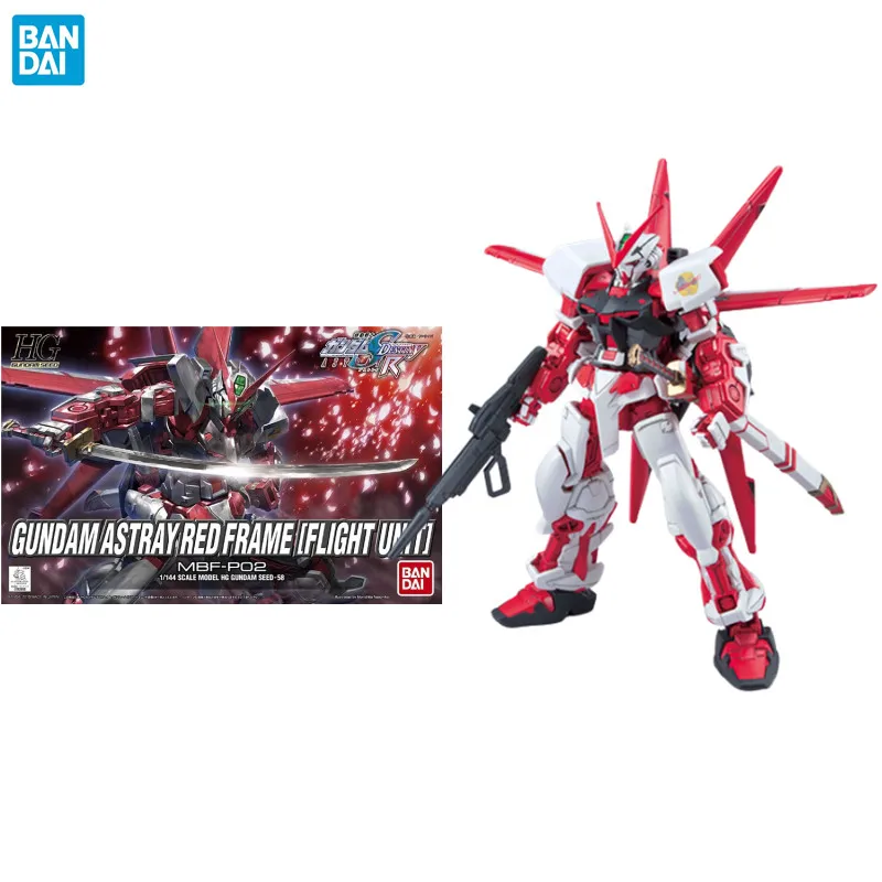 

Original Genuine Gundam Model Kit Anime SEED 1/144 Gundam Astray Red Frame FLIGHT UNIT Action Figure Assemble Toys for Children