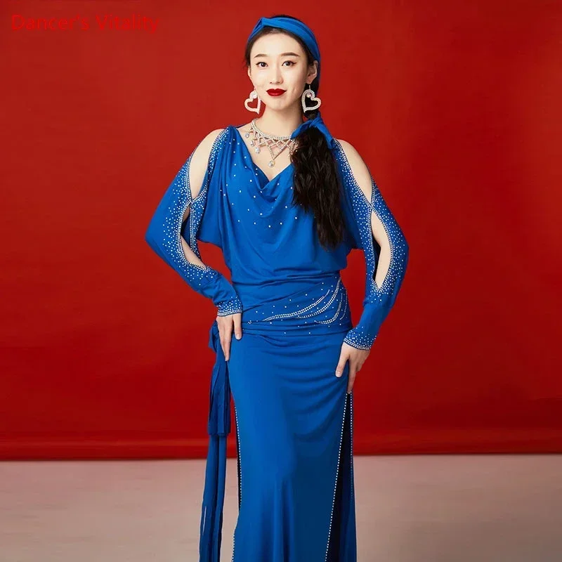 Профессиональная одежда для танца живота женщин халат балади платье платья