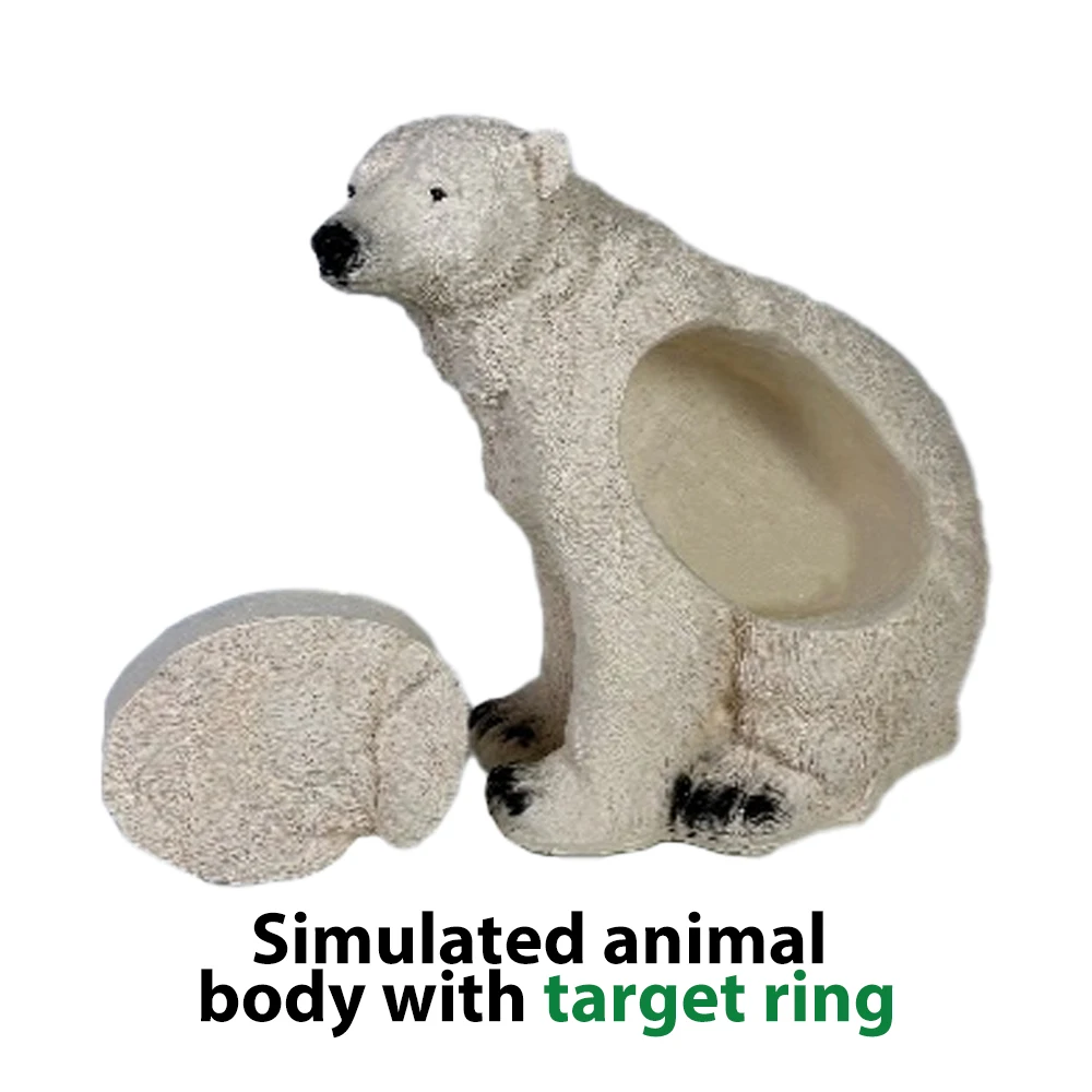 Мишень с изображением белого медведя водонепроницаемая прочная реалистичная