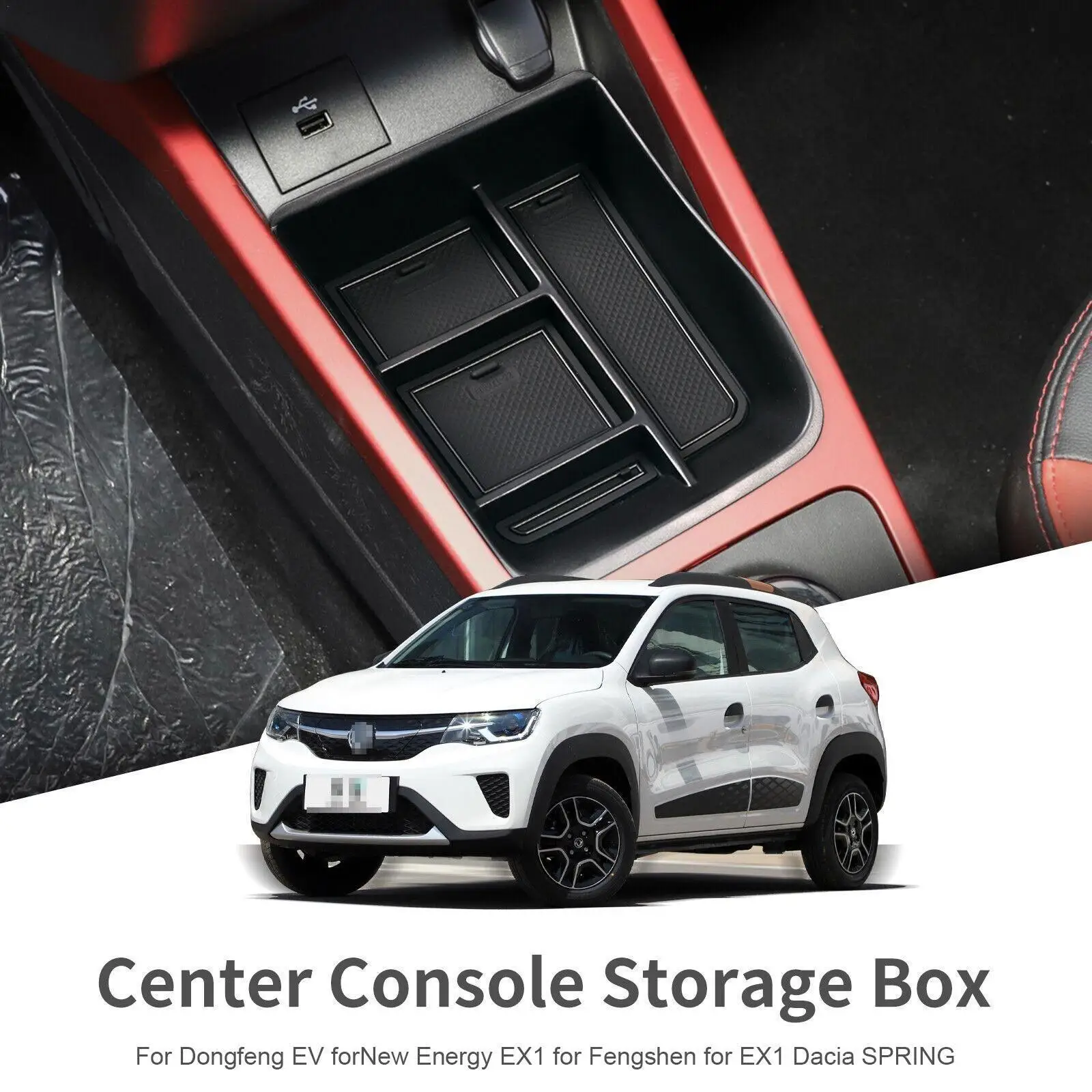 

Ящик для хранения центральной консоли автомобиля Dacia, пружинный центральный подлокотник, подставка для чашки, органайзер для аксессуаров для поддержания порядка J4K5
