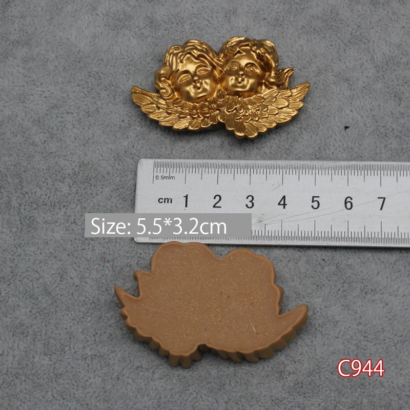 

Полимерный Cupid амулеты ангелы Cute Baby Face Flatback DIY букет невесты в стиле барокко, аксессуары для фотографий