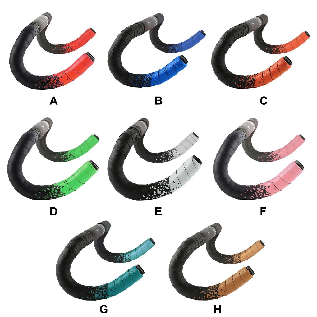 

2Pieces/Box Bike Handlebar Wrap Non-slip Anti-vibration Bicycle Tape Self-adhesive Breathable Cycling Riding Belt Pink