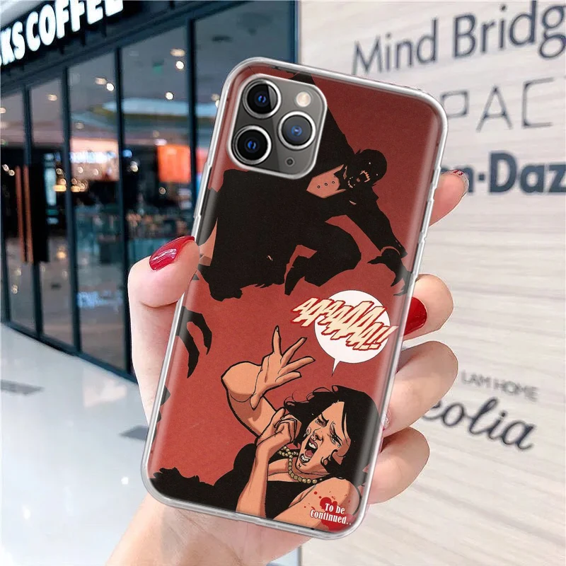 Мягкий чехол для телефона Gothic Vampire Scarlet Art iPhone 16 15 14 Plus 13 12 Mini 11 Pro Max 7 + Apple XS X SE 2020 8 Print