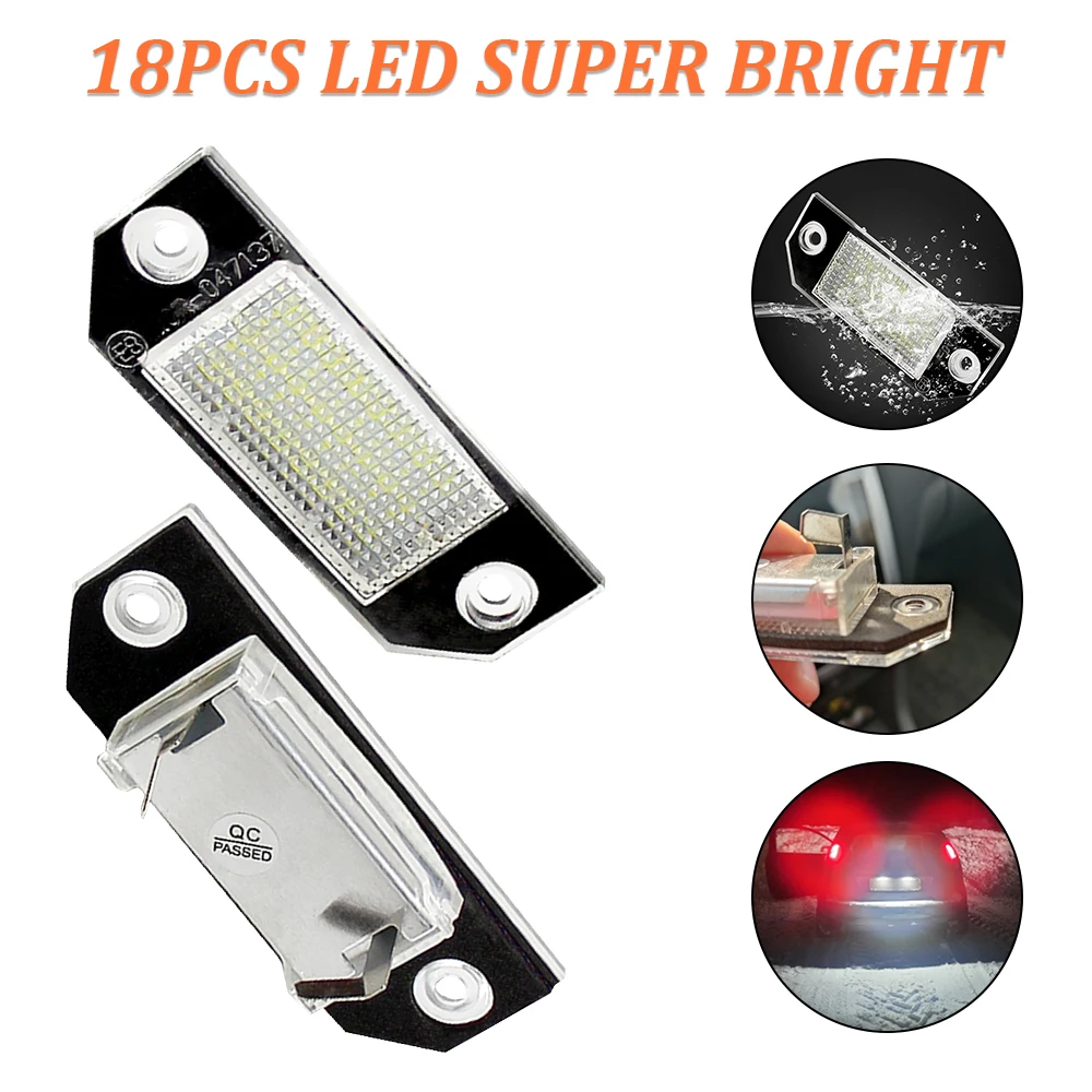 

12V LED Number Plate Lamp Bulb License Plate Light White Light Fit For Ford Focus C-MAX I 03 -07 MK2 03-08 LED Light