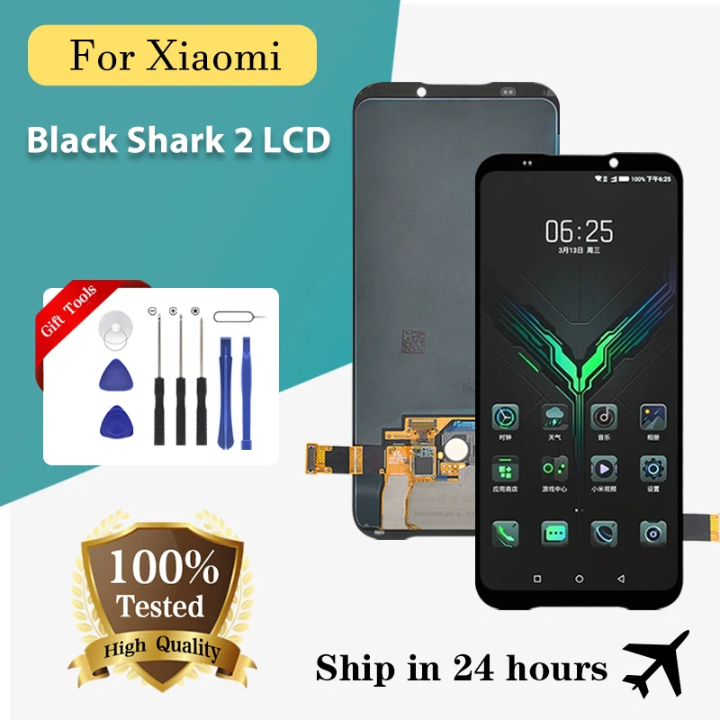 

1 шт. протестированный дисплей для Xiaomi Black Shark 2 ЖК сенсорный экран дигитайзер дисплей в сборе с инструментами