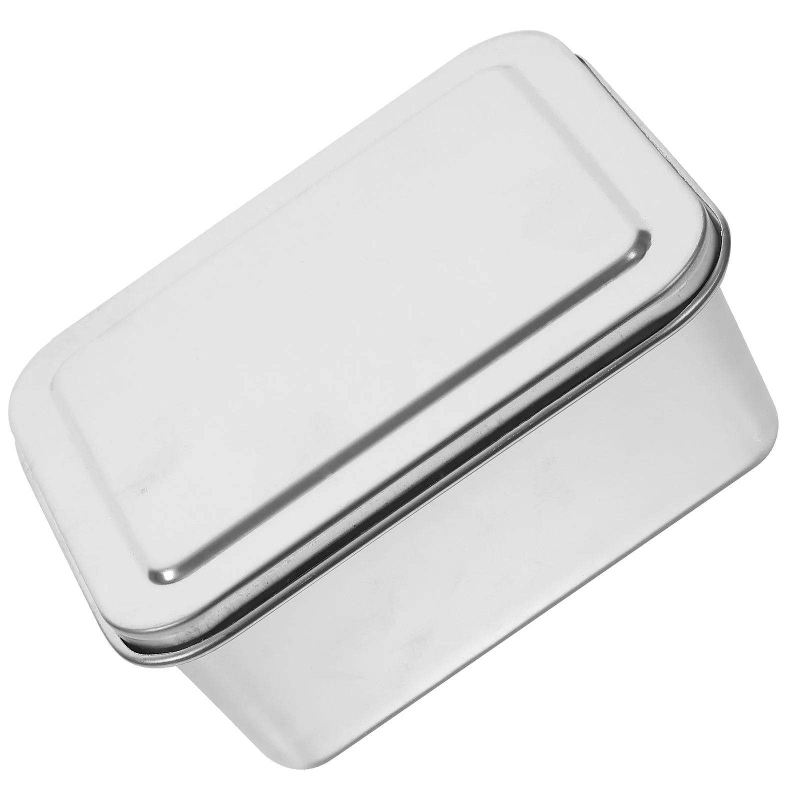 

Stainless Steel Cake Pan Bakeware Household Baking Nonstick Pans Mousse Molds Rectangle Bread Storage Cookie Container