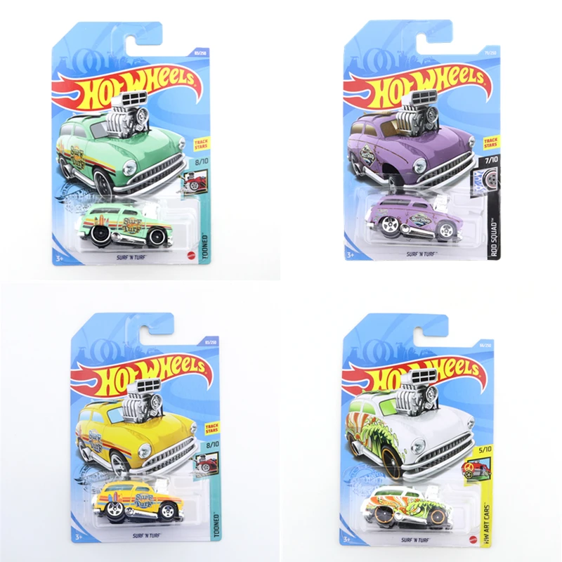 

2023-122 2019-79 2020-83 2020-66 SURF N TURF Original Hot Wheels Mini Alloy Coupe 1/64 Metal Diecast Model Car Kids Toys Gift