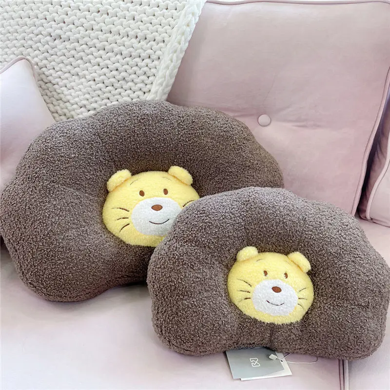 Soft and Cute Pillow Lion Cushion Office Sofa Back Chair Cushion Soft Little Tiger Sofa Pillow