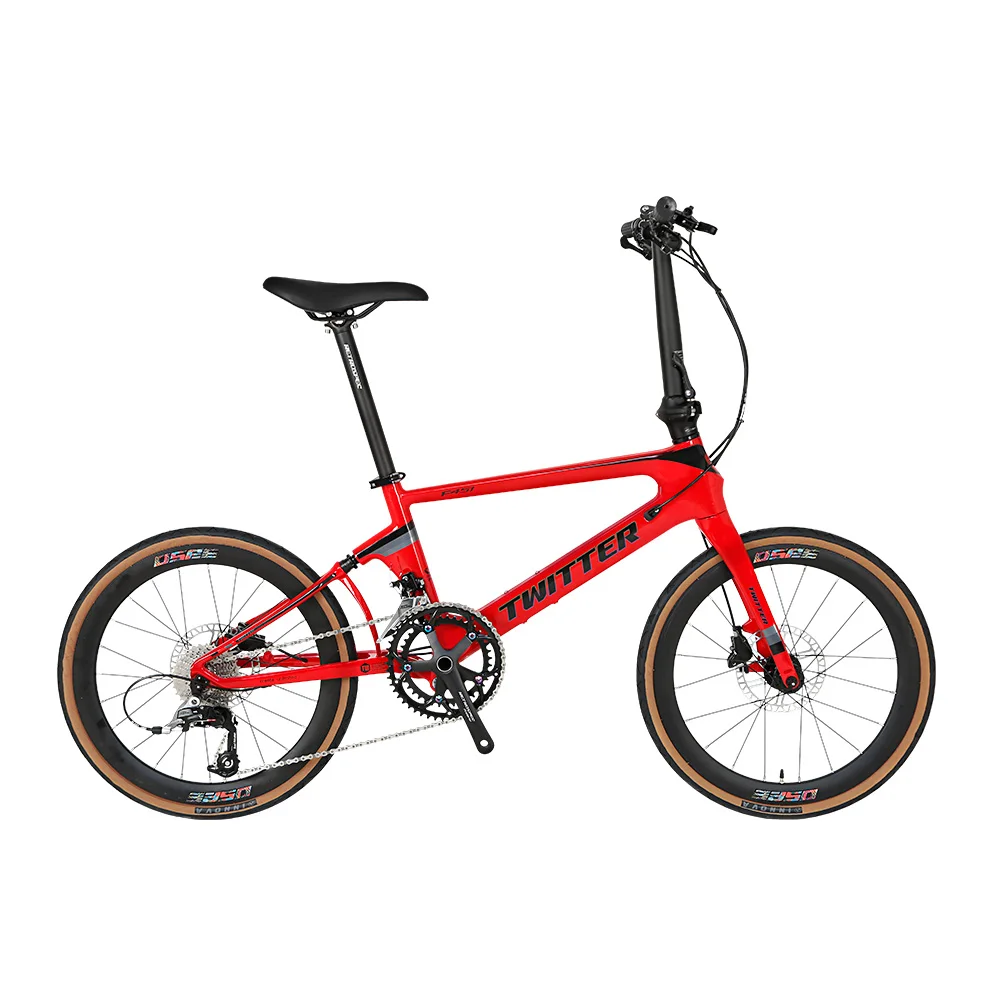 

Складной велосипед TWITTER F451, семейный велосипед из углеродного волокна с дисковым тормозом, складной горный велосипед, мужские велосипеды из...