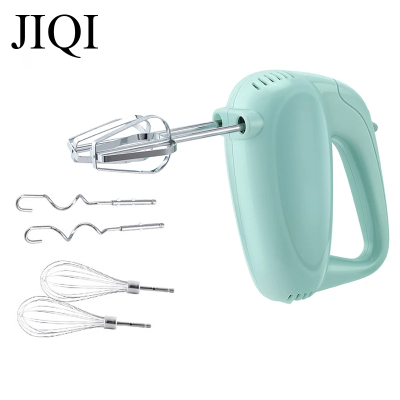 Electric Automatic Stirrer Handheld Egg Beater Milk Foamer Cream Butter Whisk Cake Bake Dough Mixer Stainless Steel Food Blender