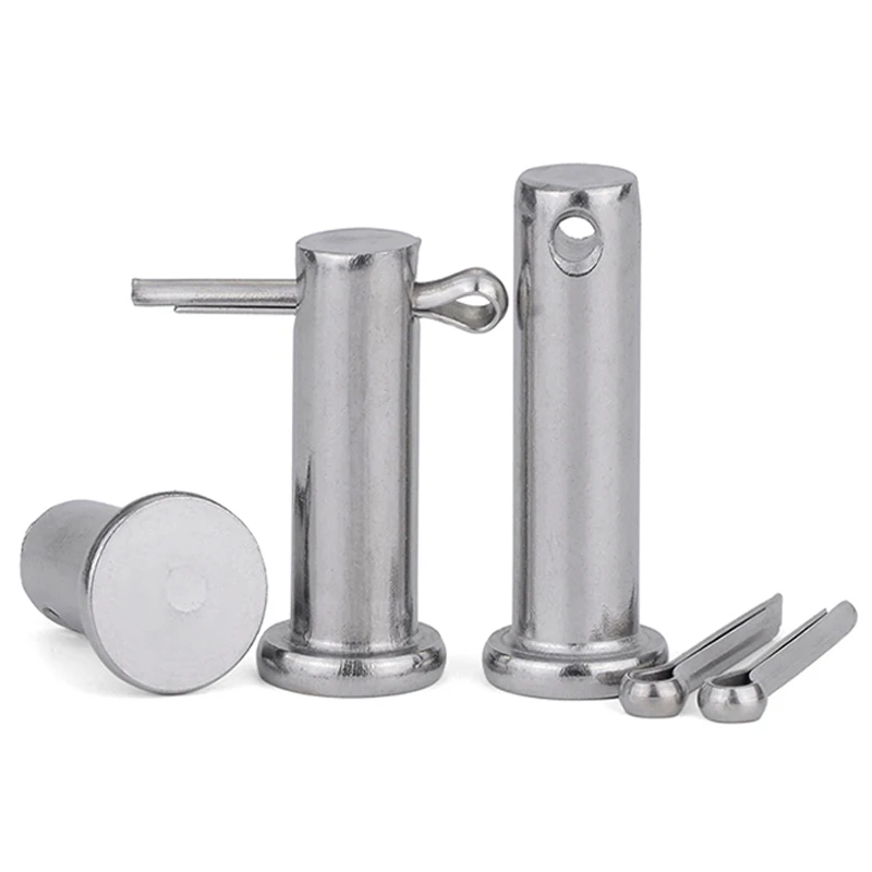 M3M4M5 M6 M8~M20 304 Stainless Steel with Hole Pin Shaft Cotter Set Flat Head Cylindrical Plug Positioning GB882 |