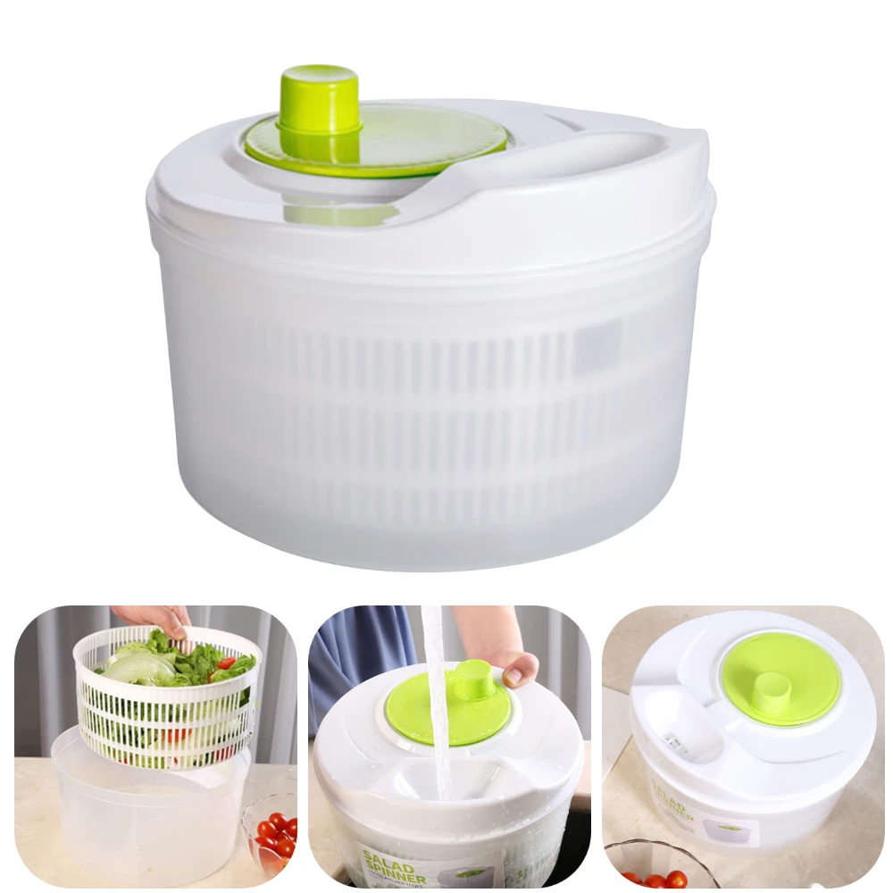 

Manual Vegetable Dryer Strainer Salad Spinner Creative Kitchen Vegetable Fruit Basket Dehydrator Home Salad Sink Drain Basket