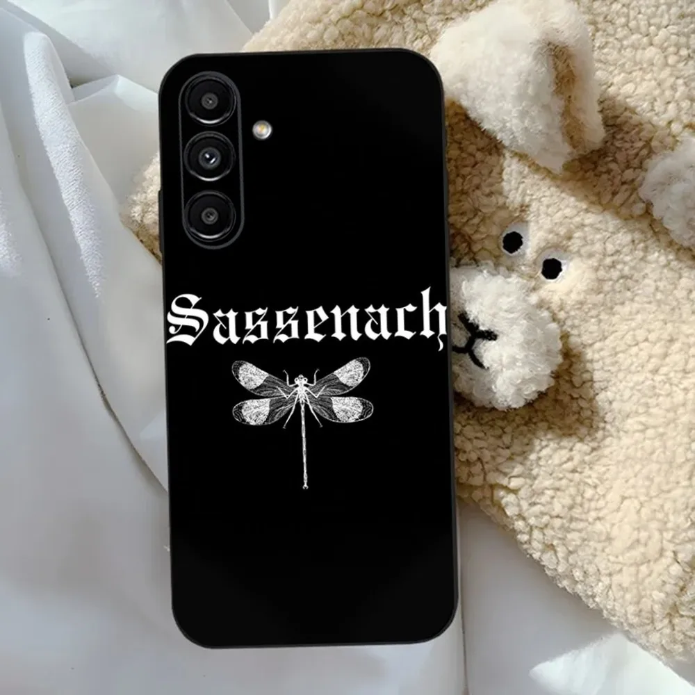 Чехол для телефона Outlander Sassenach Samsung S24 23 22 30 21 10 9 Ultra Plus Lite FE 5G черный мягкий чехол