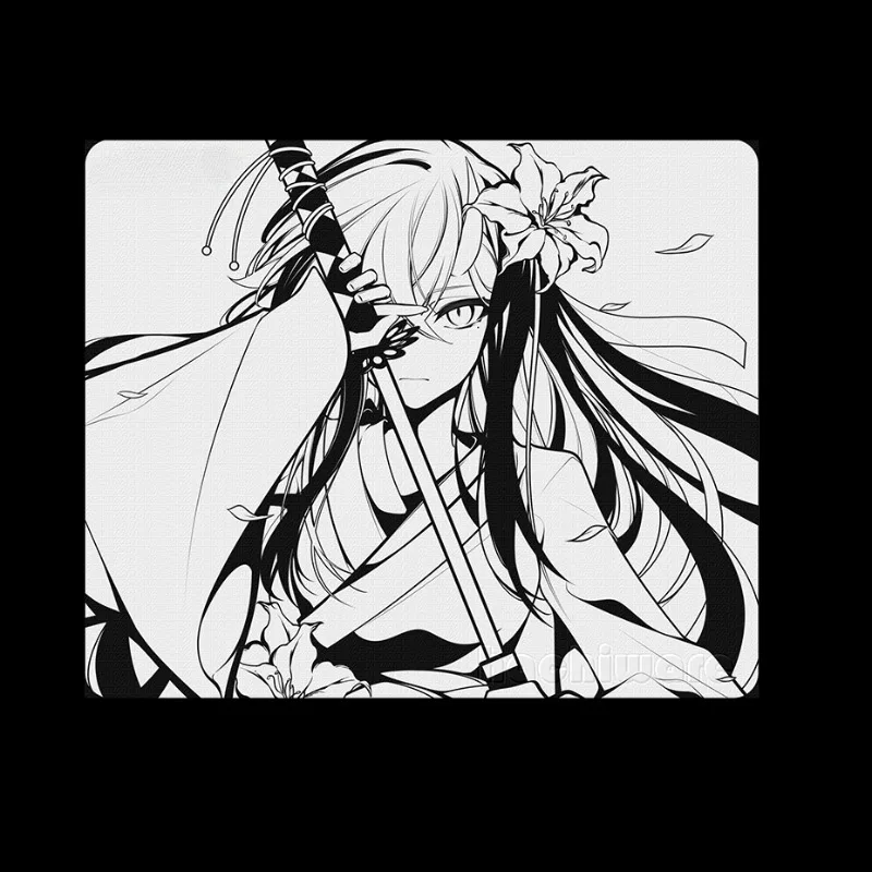 Мягкий Настольный коврик для мыши с цветочным лезвием