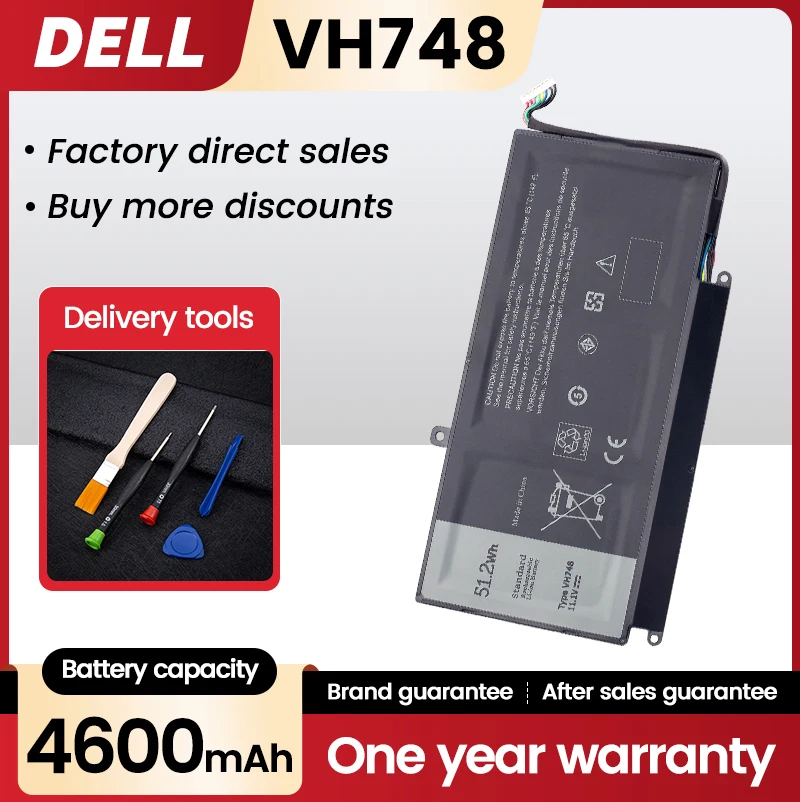 VH748 Аккумулятор для ноутбука DELL Vostro 5460 5470 5560 14 5480 Inspiron 5439 V5460D-1308 V5460D-1318 5470D-1328