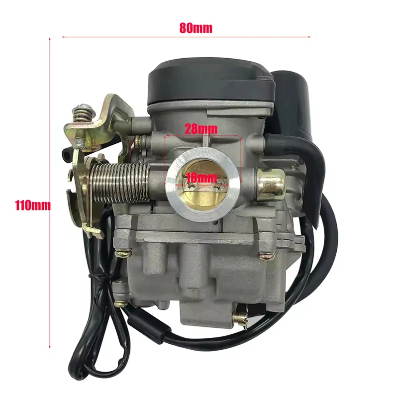 Фото GY6 Мотоциклетный карбюратор PD18J 4-тактный 50cc 60cc 137qma 139qmb Скутер Мопед Байк №3