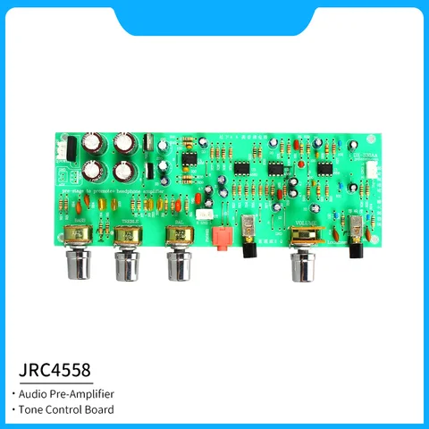 Предусилитель звука JRC4558 OP-AMP, басовая плата управления громкостью высоких частот, Hi-Fi предусилитель на 2,0 каналов с громкостью