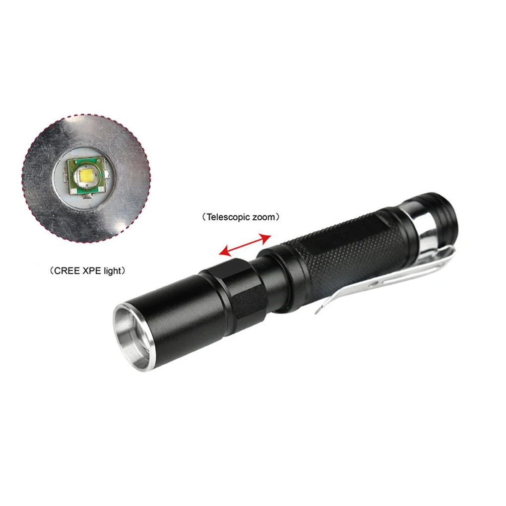 

Flashlight LED Pocket Lights Aluminum Alloy Portable Zoomable Work Torch